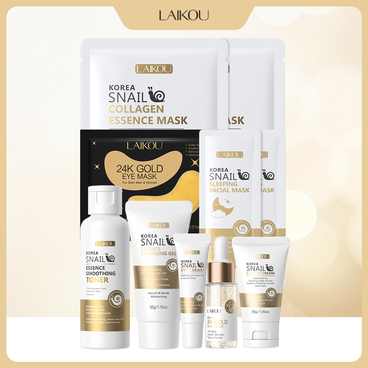 Luxury Skincare Kit - LAIKOU Kit Skincare alla Bava di