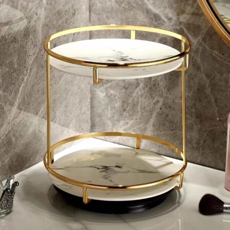 Luxury Skincare Tray - Vassoio portaoggetti per profumo a doppio